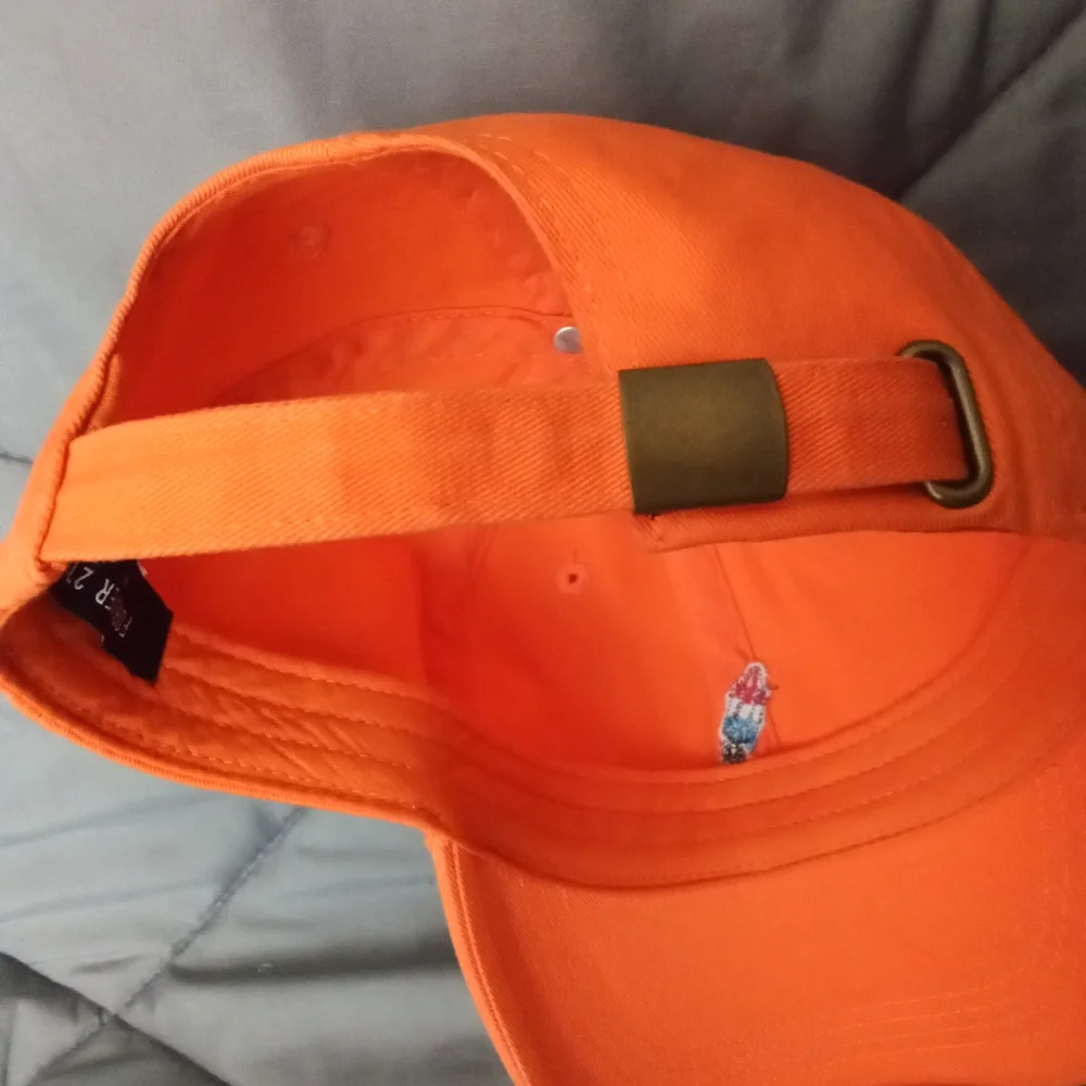 Men's Forever 21 Orange Baseball Cap Popsicle Stitched Patch Adjustable Hat